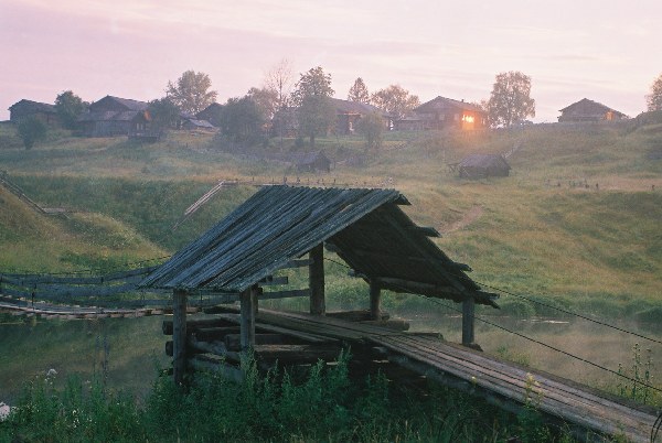 деревянные висячие мосты коношского района